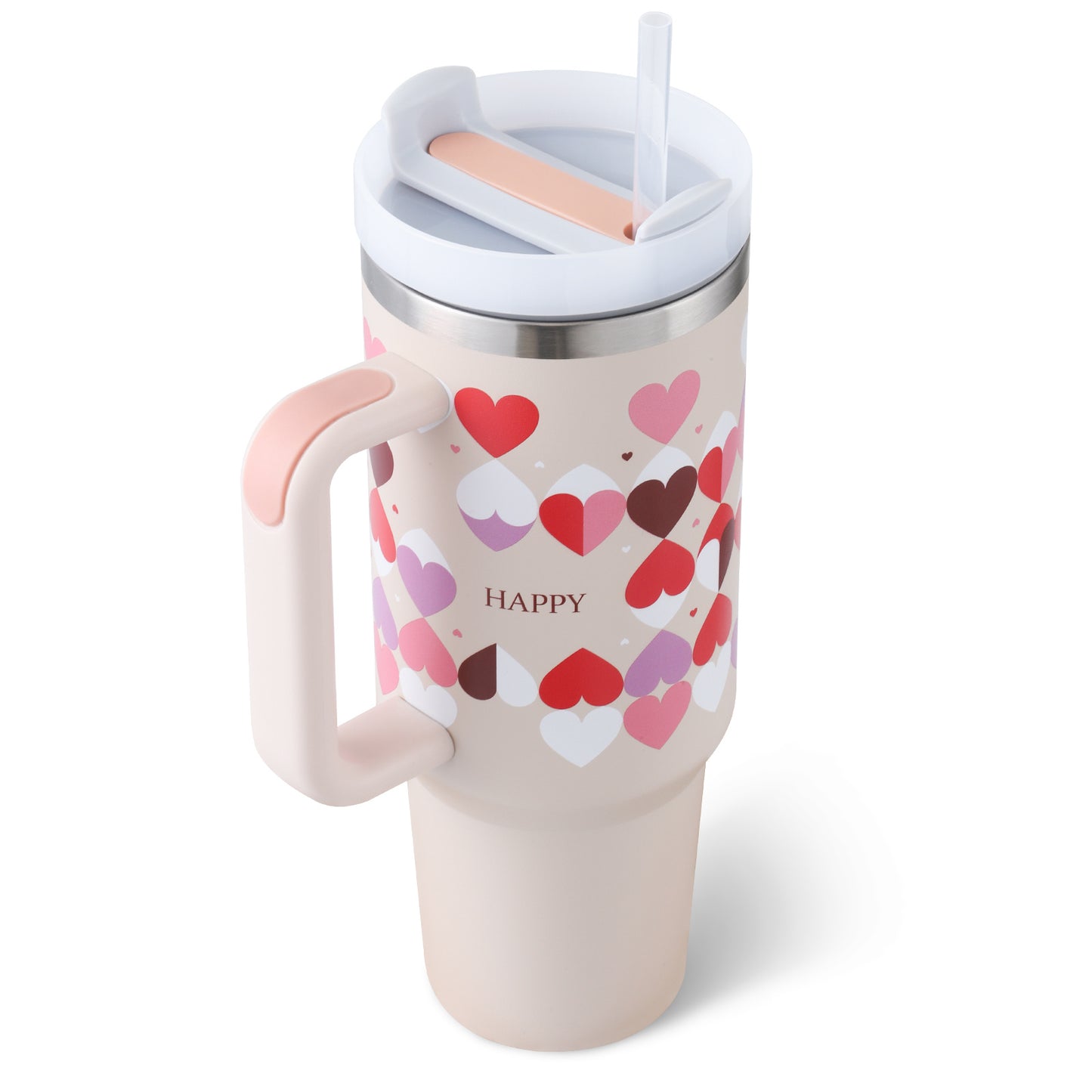 Tumbler With Handle Straw