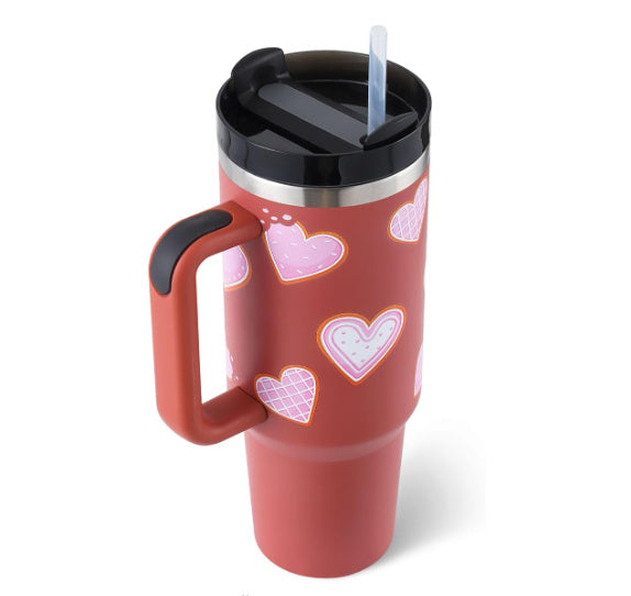 Tumbler With Handle Straw