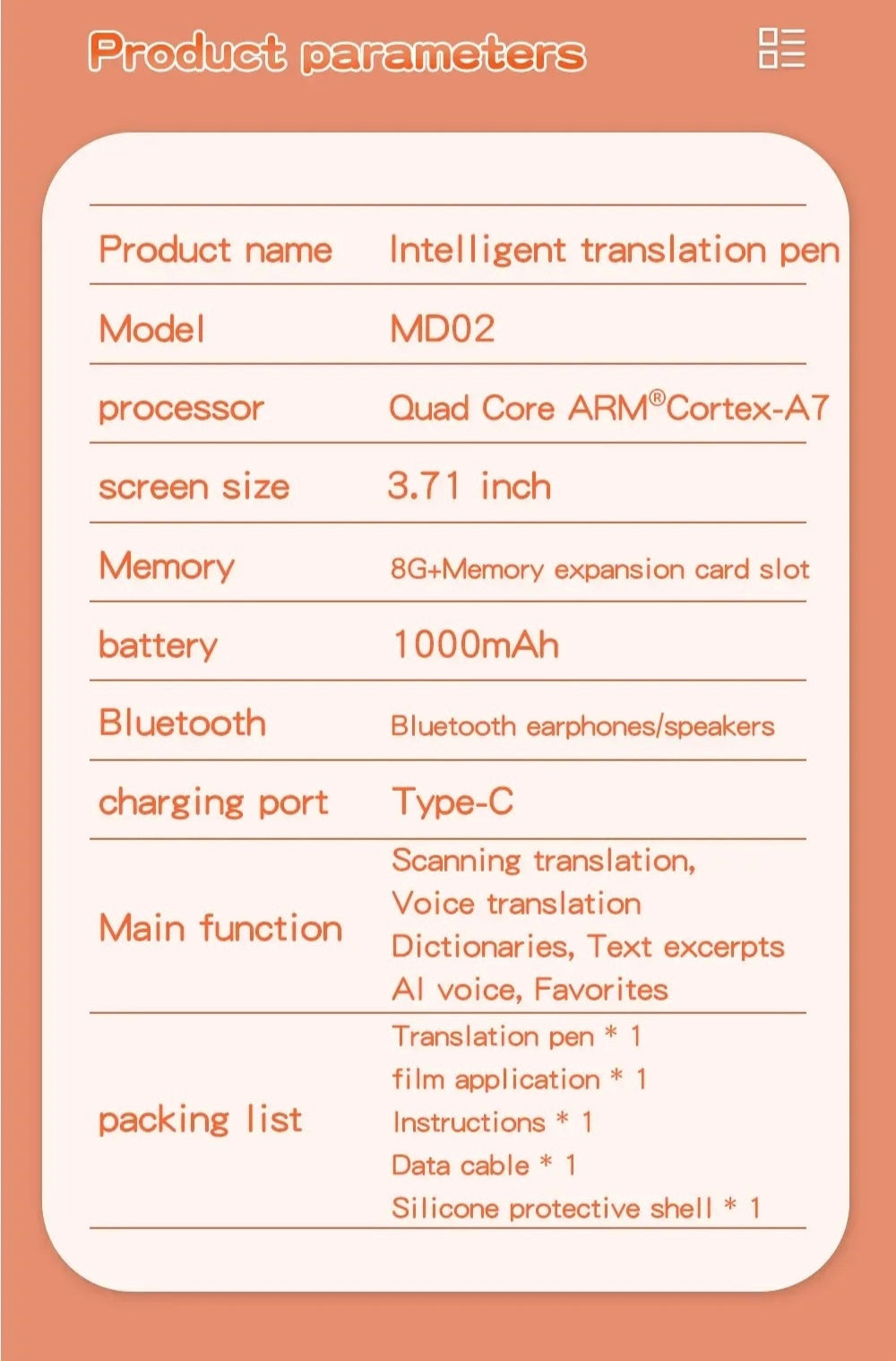 Multi-language Translating Pen