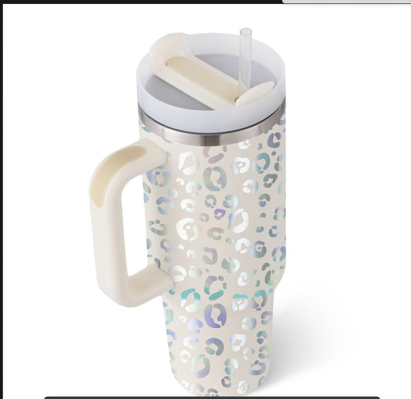 Tumbler With Handle Straw