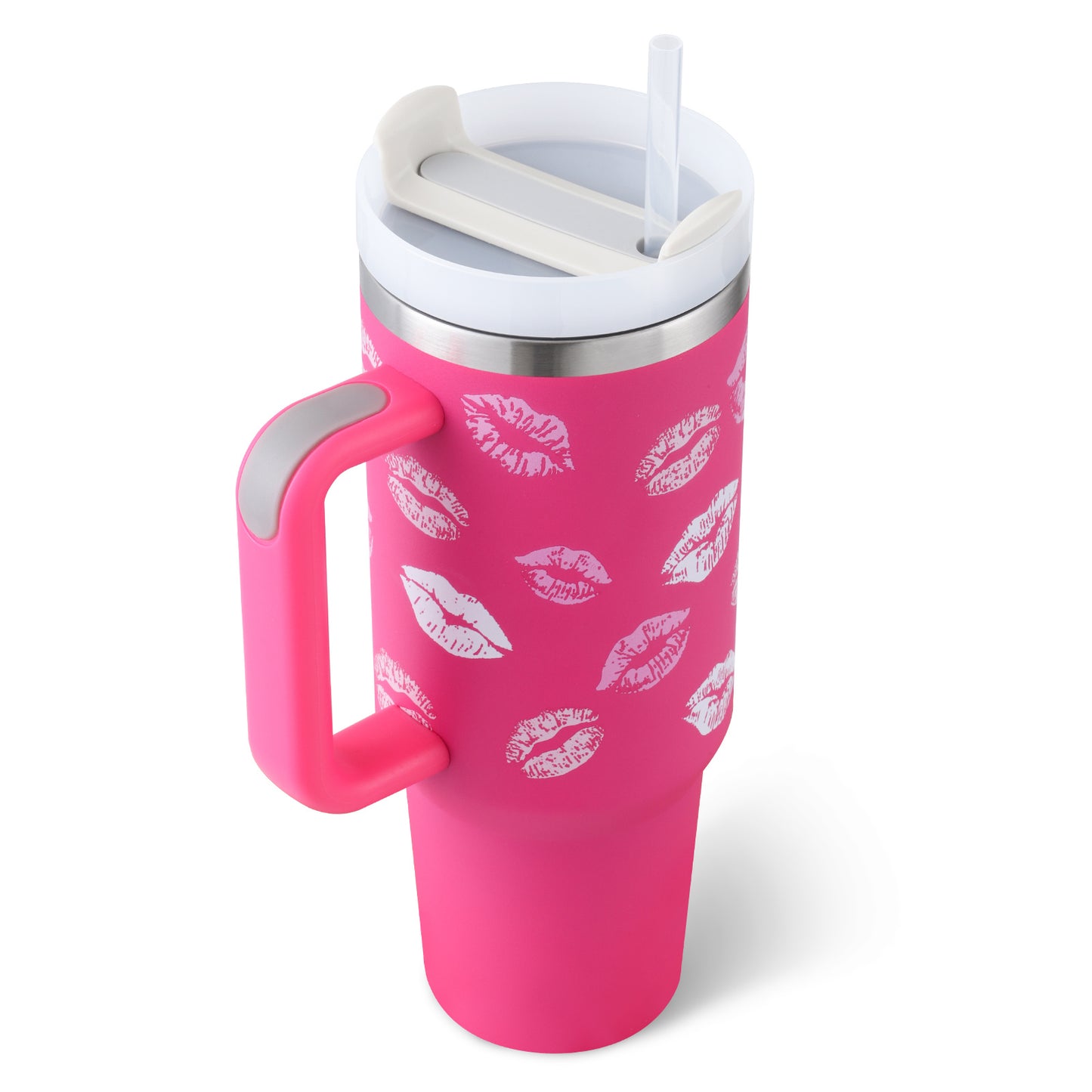 Tumbler With Handle Straw