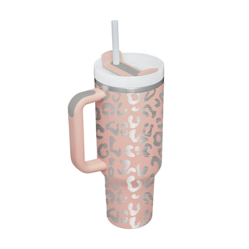 Tumbler With Handle Straw